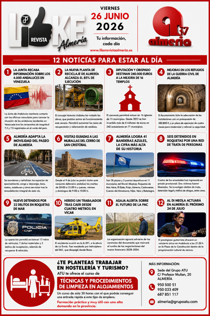 INFORMACIÓN ALMERÍA | VIERNES 26 DE JUNIO DE 2026