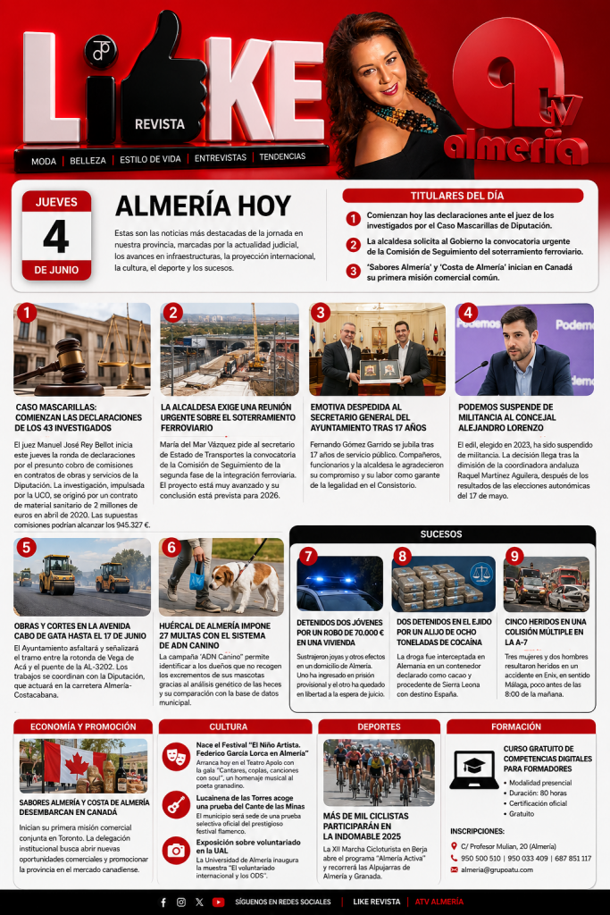 Almería Hoy: Las noticias más destacadas de la jornada