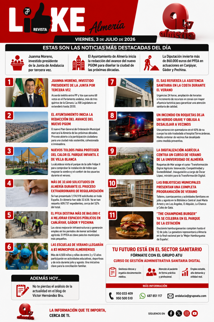 Noticias de Almería | Viernes, 3 de julio de 2026