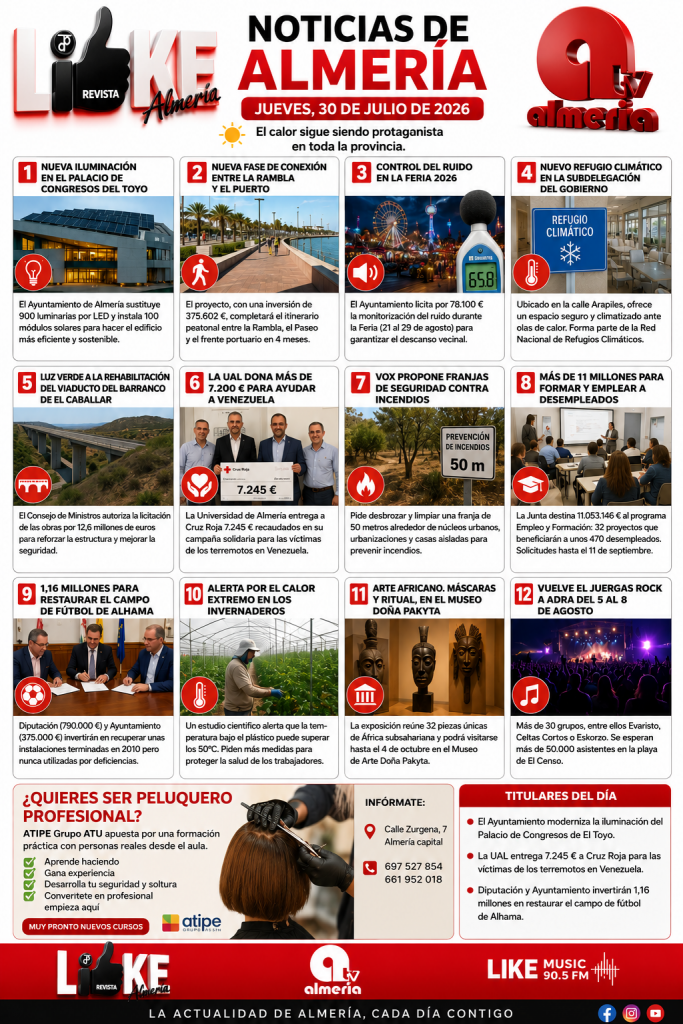 Noticias de Almería | Jueves, 30 de julio de 2026