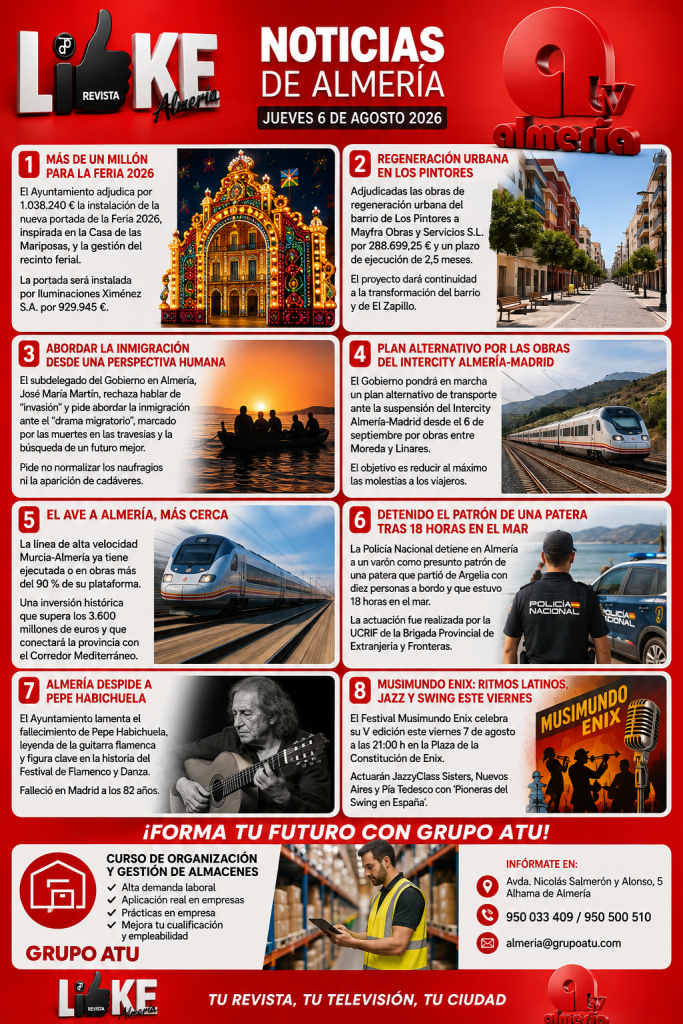 Jueves, 6 de agosto de 2026 | Noticias de Almería