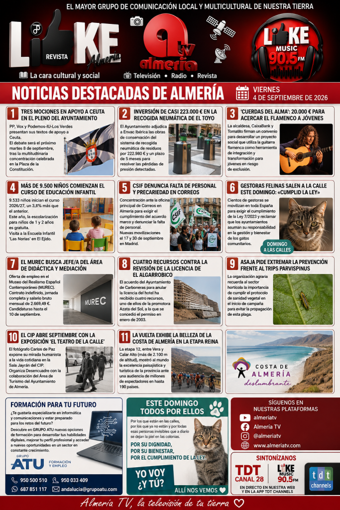 📰 VIERNES, 4 DE SEPTIEMBRE DE 2026