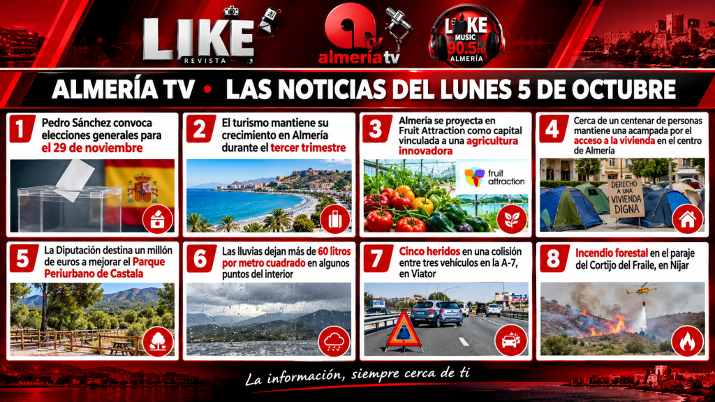 ALMERÍA TV | INFORMACIÓN LUNES 5 DE OCTUBRE DE 2026